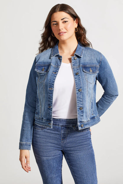 Tribal Classic Fit Comfort Stretch Denim Jacket
