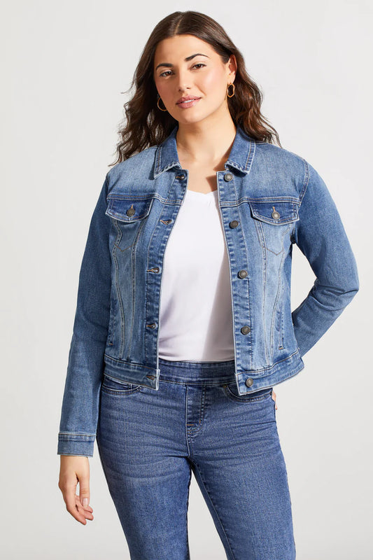 Tribal Classic Fit Comfort Stretch Denim Jacket