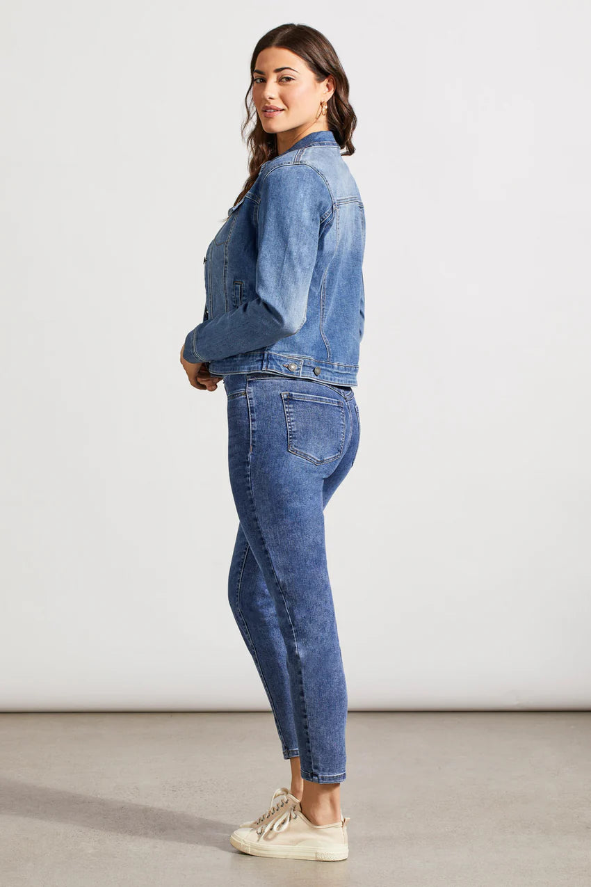 Tribal Classic Fit Comfort Stretch Denim Jacket