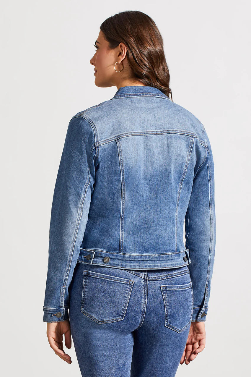 Tribal Classic Fit Comfort Stretch Denim Jacket