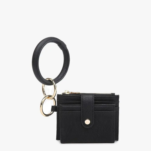 Mini Snap Wallet with Ring
