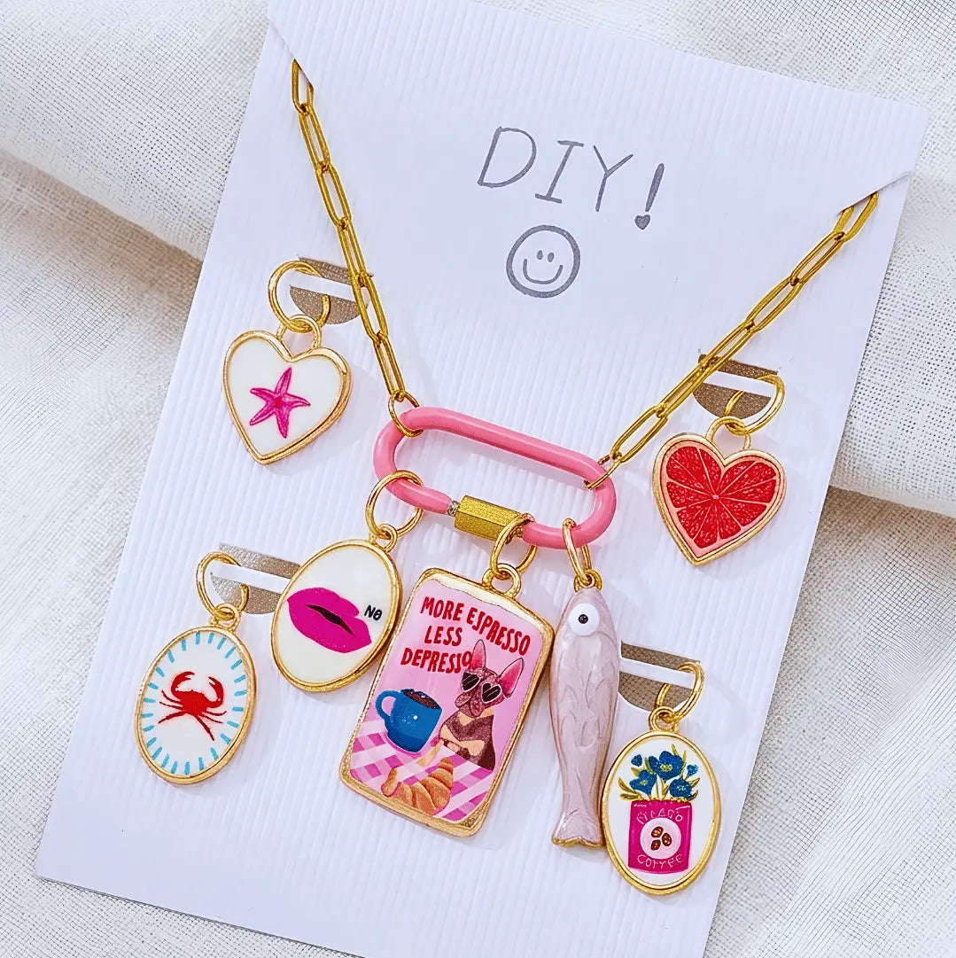 DIY Paperclip Necklace W/ Charms