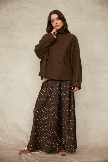 RD Style Alicent Printed Satin A-Line Skirt