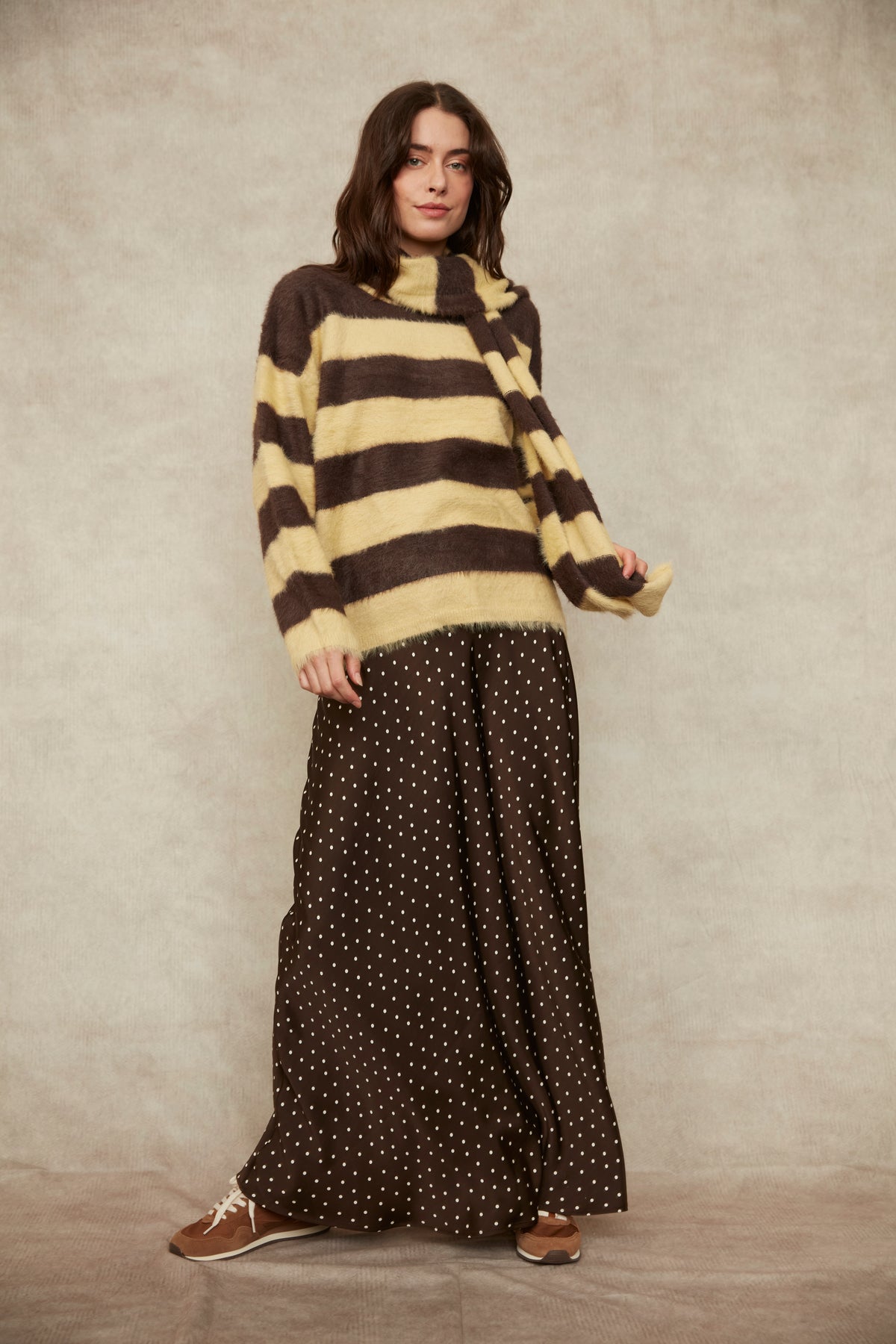 RD Style Alicent Printed Satin A-Line Skirt