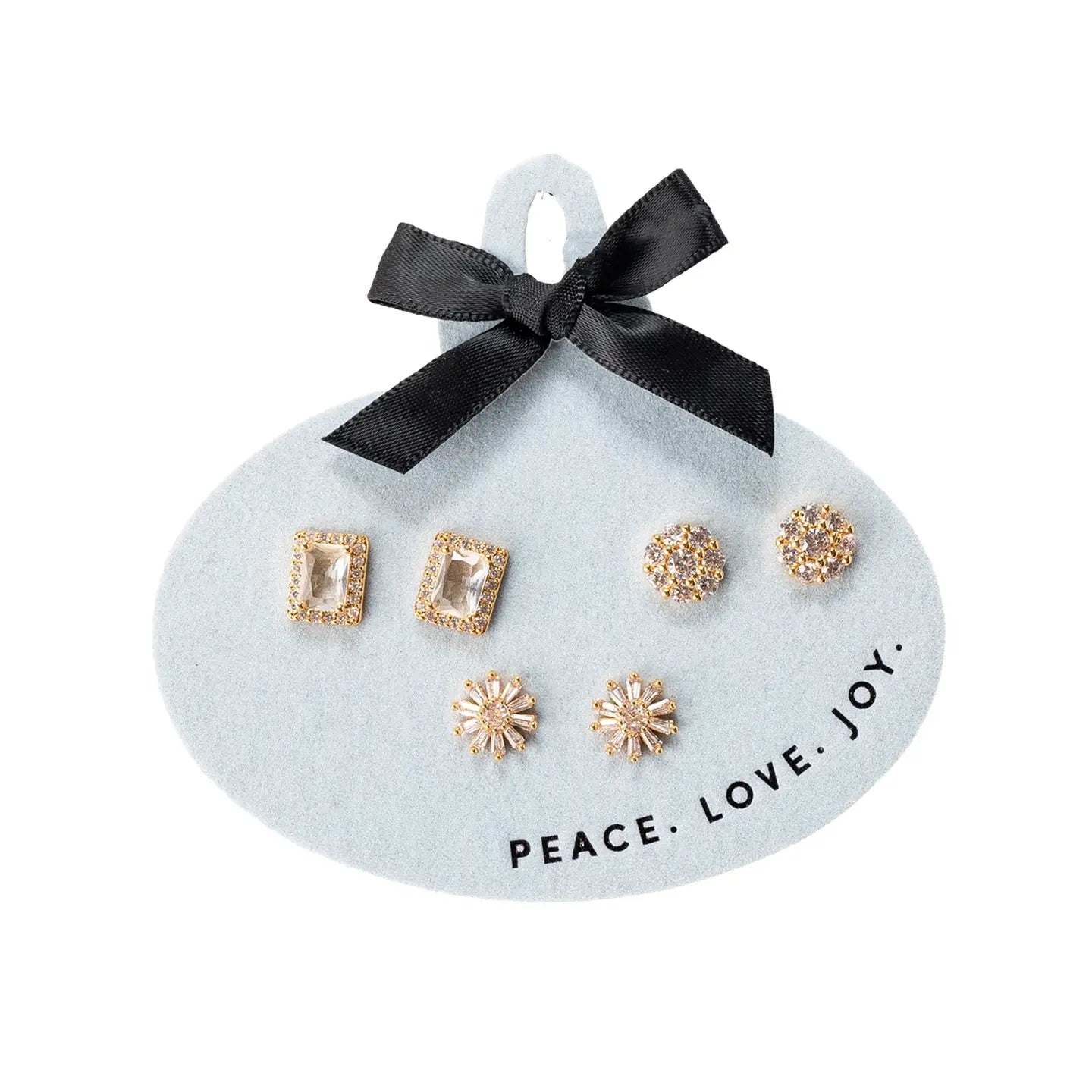 Crystal Holiday Earring Set