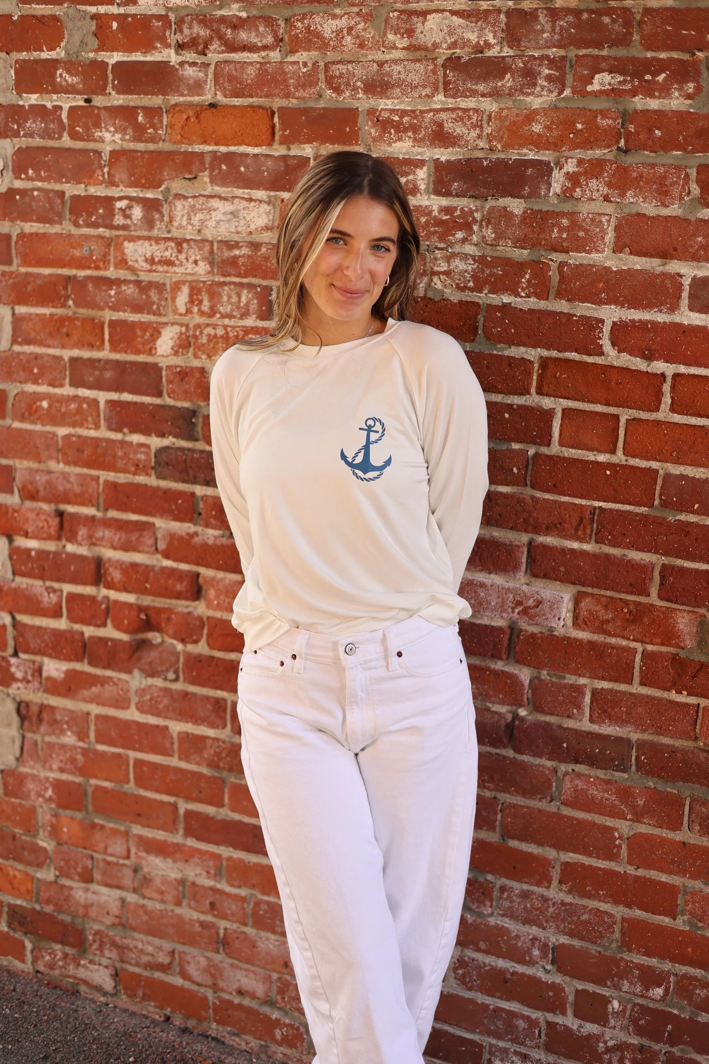 Top it Off Mini Anchor & Rope Print Top