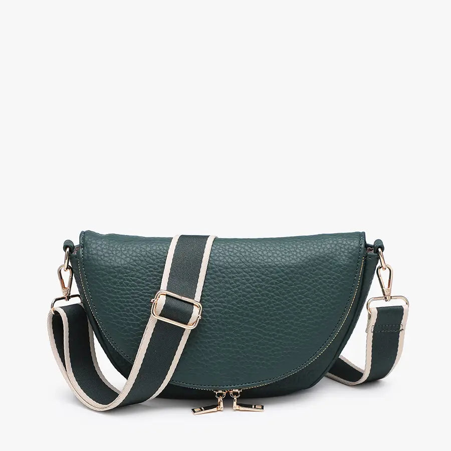 Alessandra Foldover Crescent Crossbody