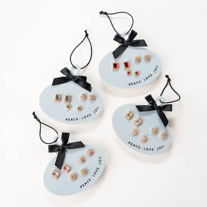 Crystal Holiday Earring Set