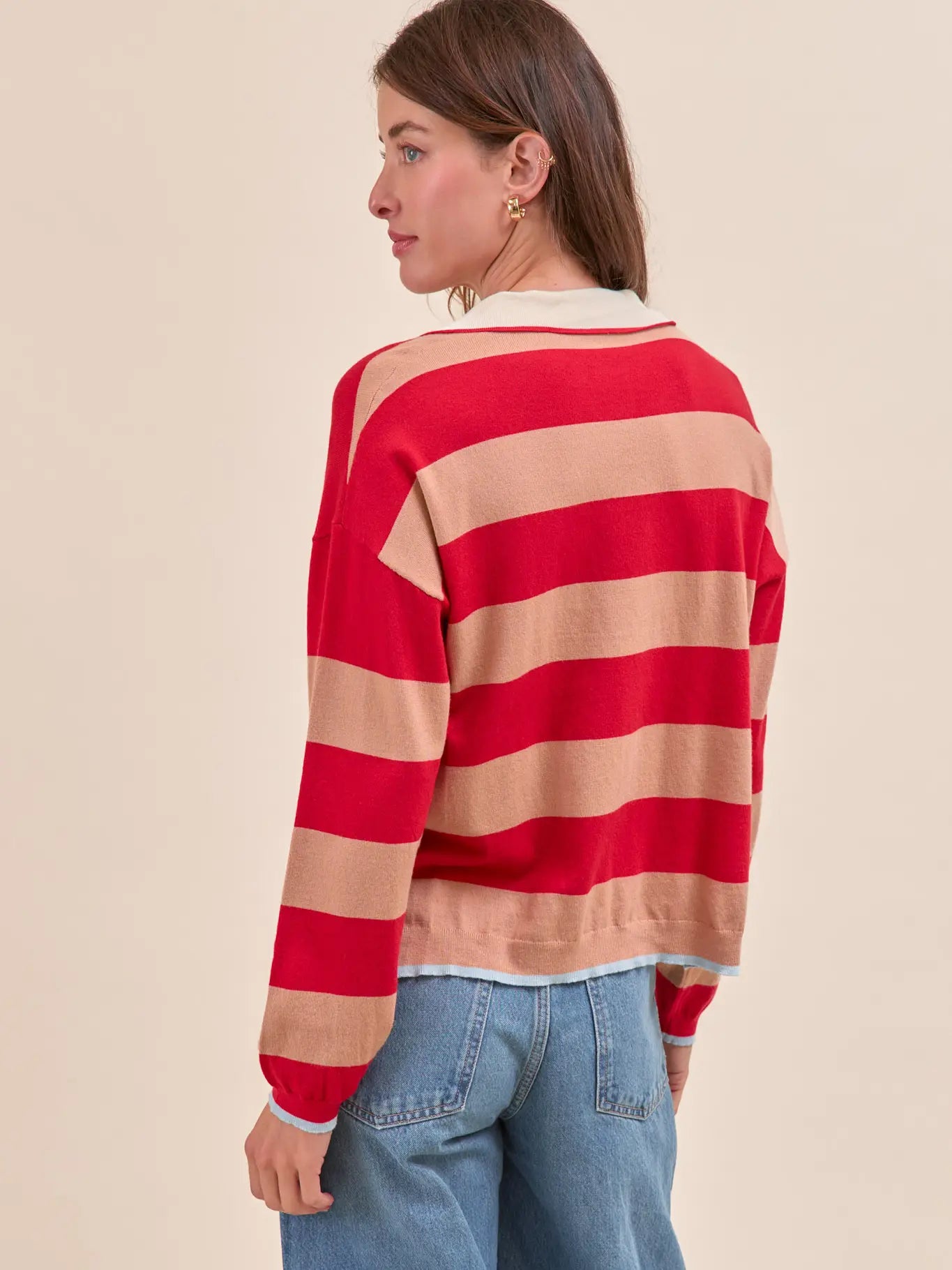 Stripe Rugby Sweater