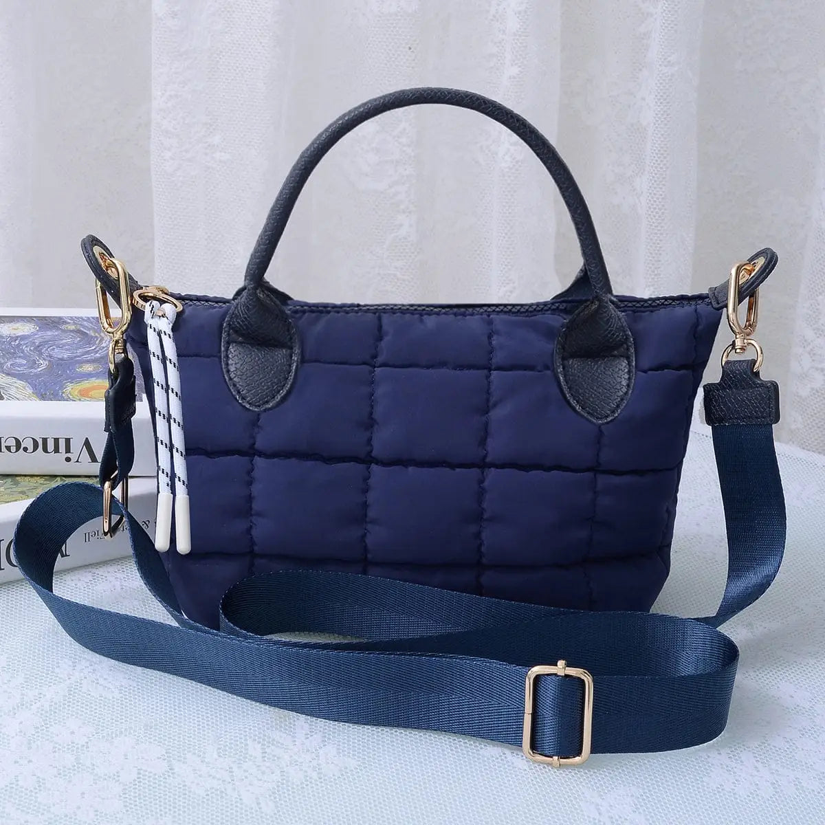 Quilted Puffer Crossbody Bag