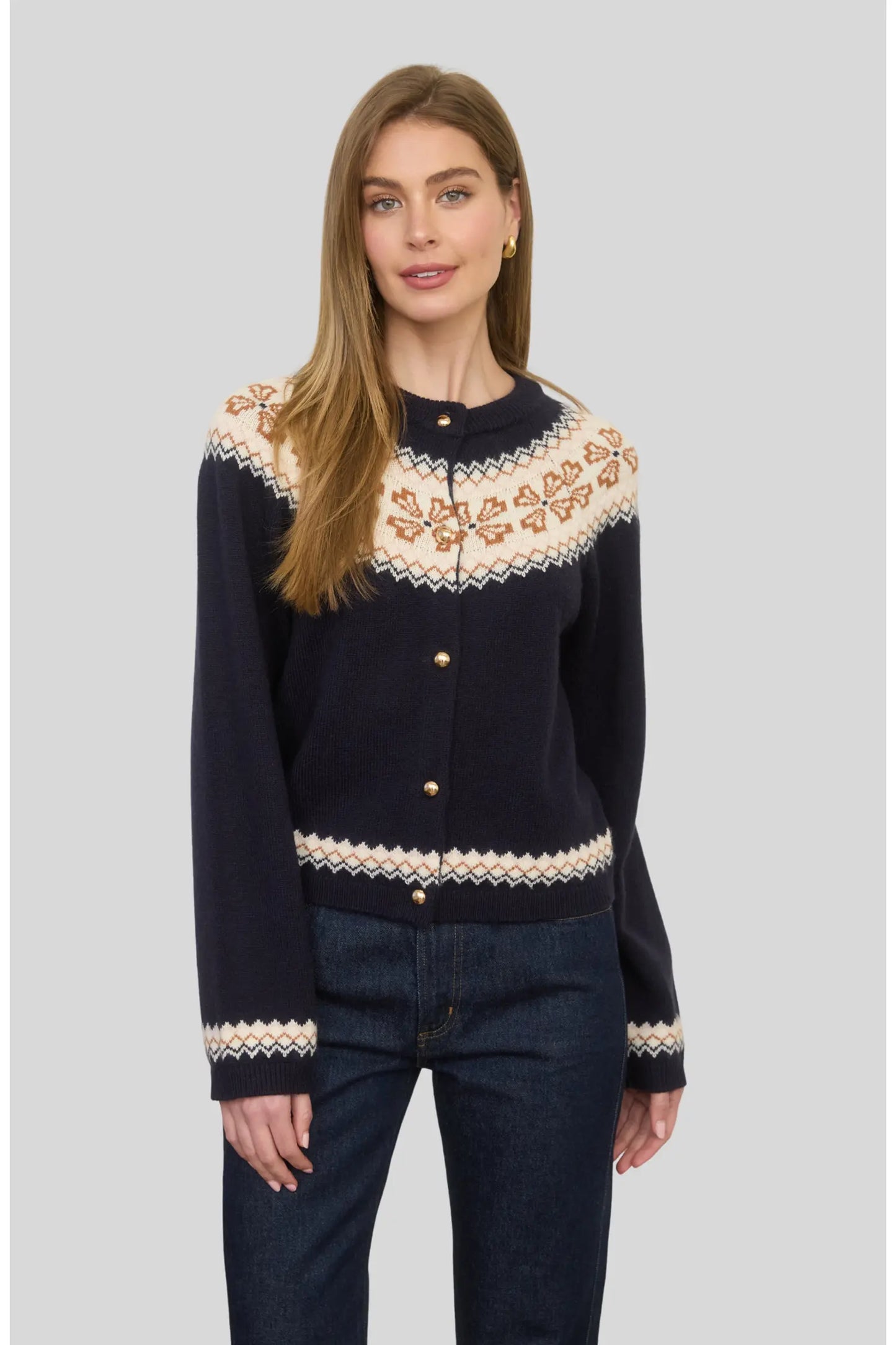 Zoe & Claire Faire Isle Cardigan