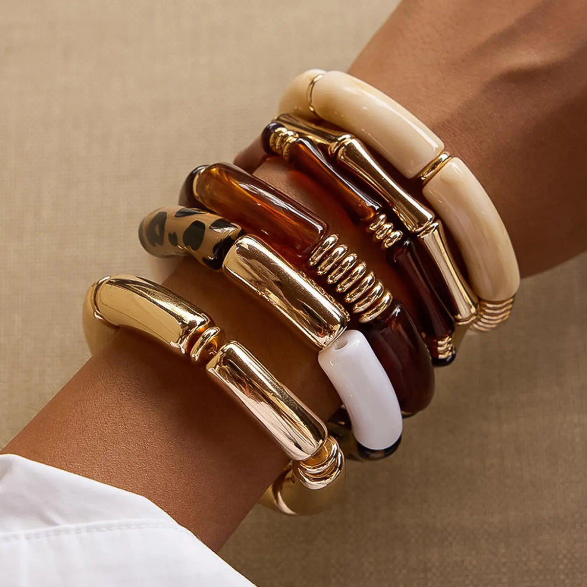 Cove Chunky Resin Bangle Set