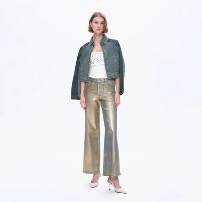 Bayeas High Rise Wide Leg Denim