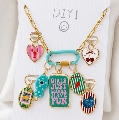 DIY Paperclip Necklace W/ Charms