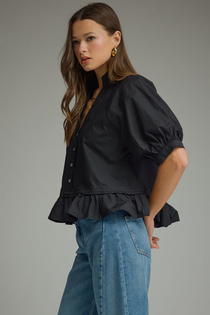 Ruffle Detail Blouse