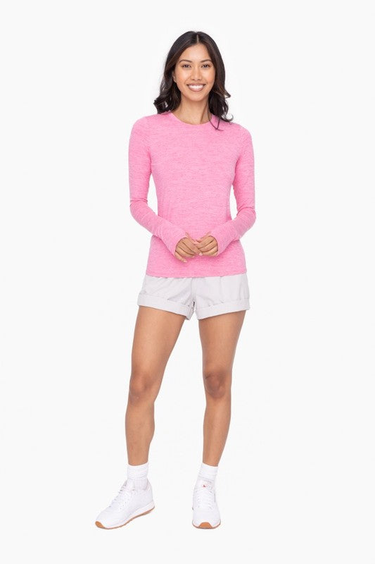 Mono B Active Long Sleeve Pullover W/ Thumholes