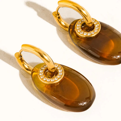 Canari Resin Hoop Earrings