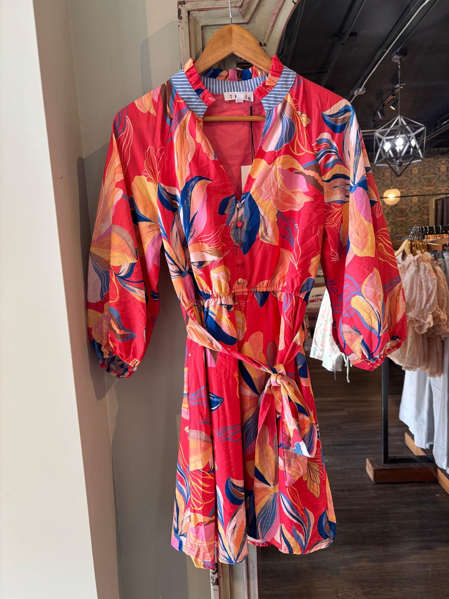 THML Floral Button Down Dress