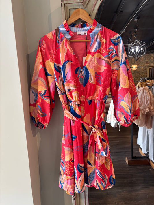 THML Floral Button Down Dress