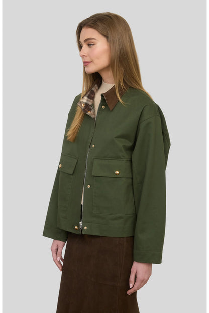 Zoe & Claire Cotton Utility Jacket
