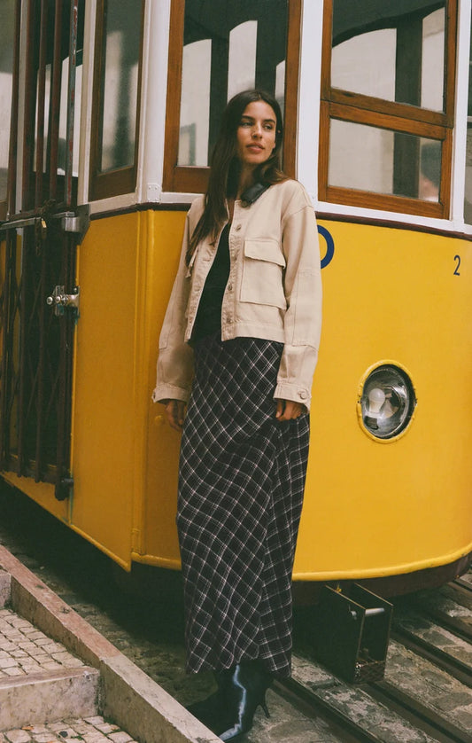 Z Supply Europa Plaid Maxi Skirt