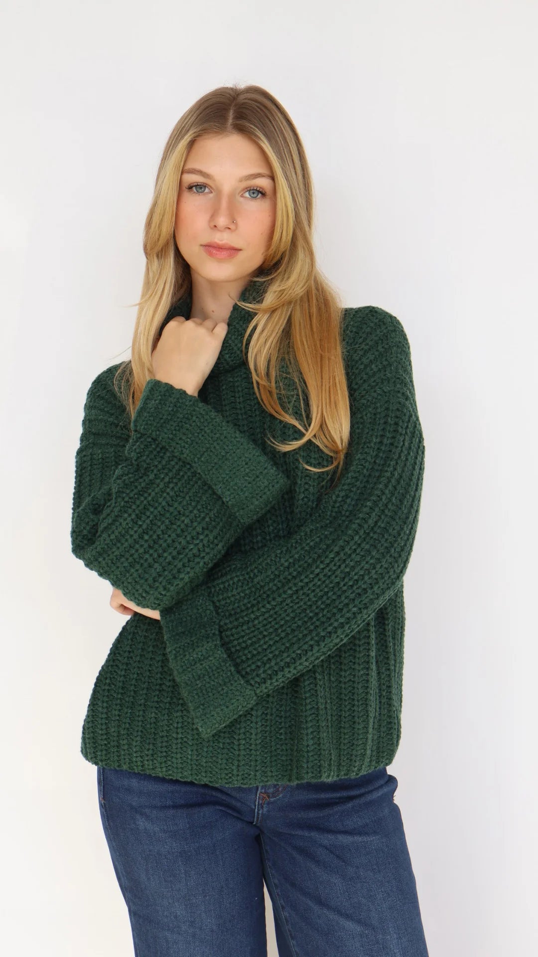 525 America Vida Turtleneck Shaker Pullover