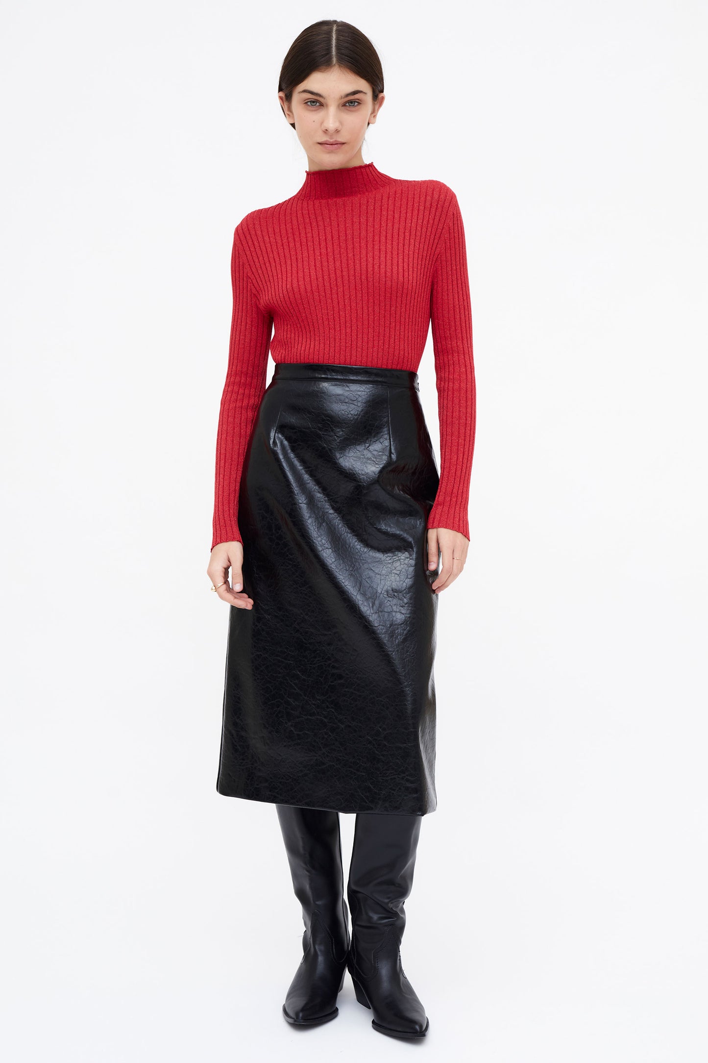 Wild Pony Faux Leather Skirt