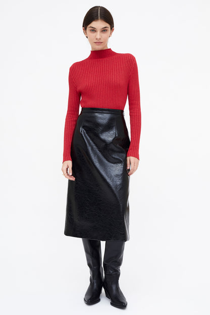 Wild Pony Faux Leather Skirt