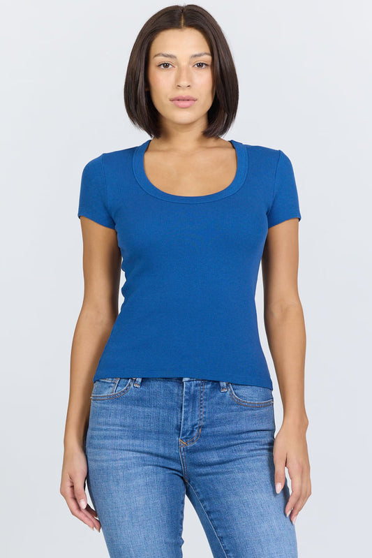 Dear John Jurnee Scoop Neck Rib Tee