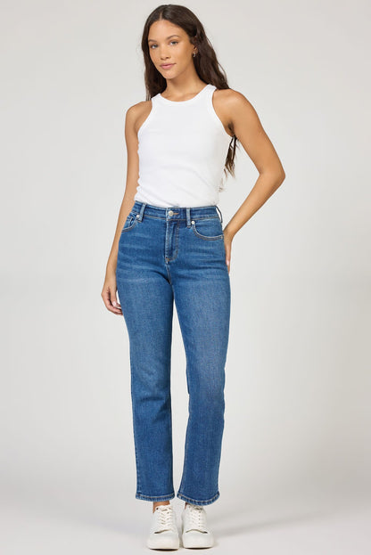 Dear John Anika Mid Rise Straight Leg Denim