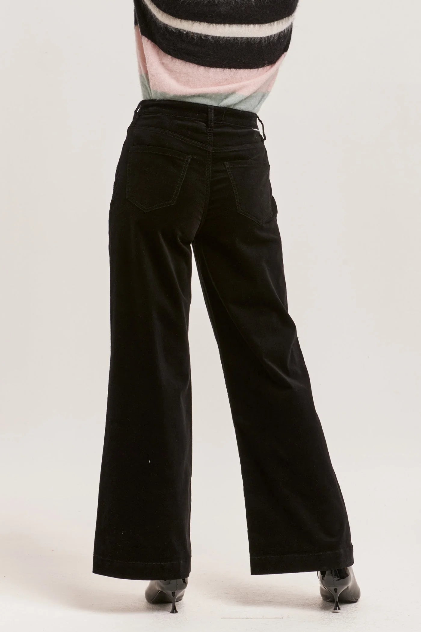 Dear John Audrey High Rise Wide Leg Velveteen Pant