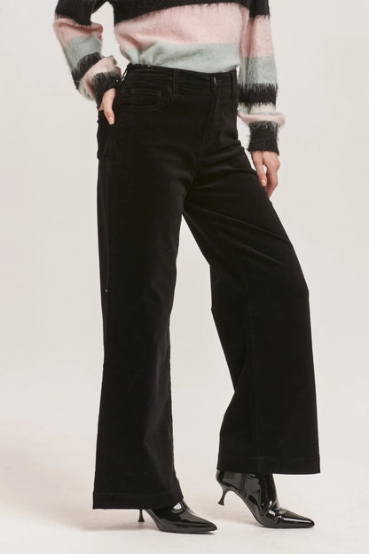 Dear John Audrey High Rise Wide Leg Velveteen Pant