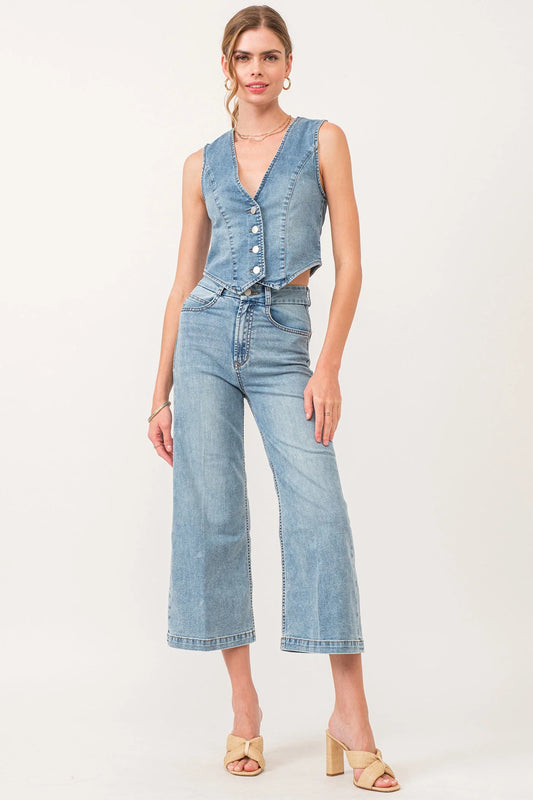 Dear John High Rise Cropped Wide Leg