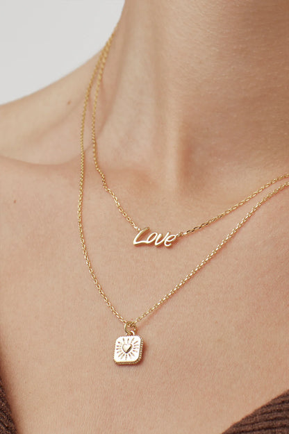 Heart Tablet Necklace
