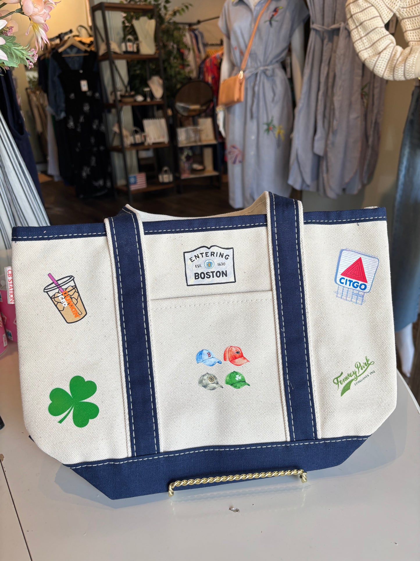 Boston Icon Canvas Tote Bag