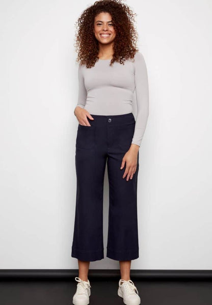 I Love Tyler Madison Wide Leg Pants Front Pocket Detail