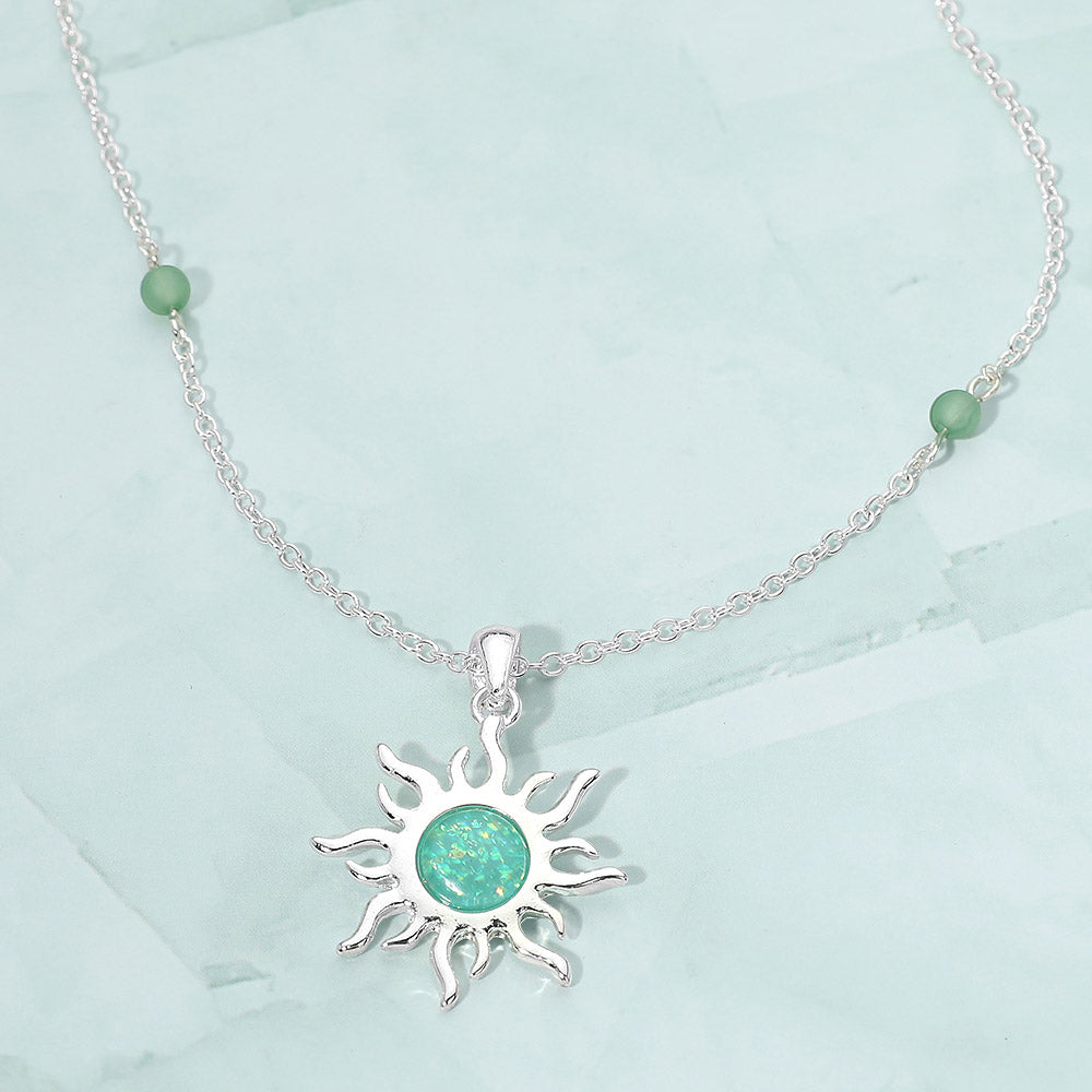 Radiant Sunburst Pendant Necklace