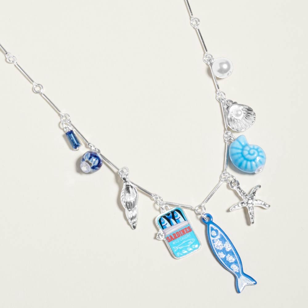 Mediterranean Coastal Charm Necklace