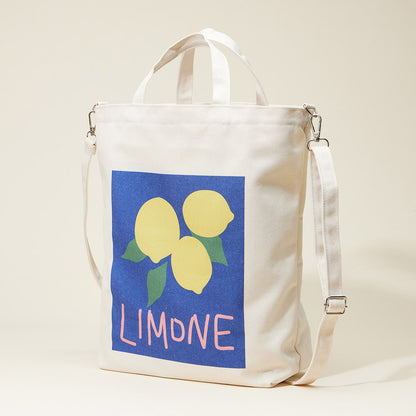 Limone Printed Canvas Crossbody Bag