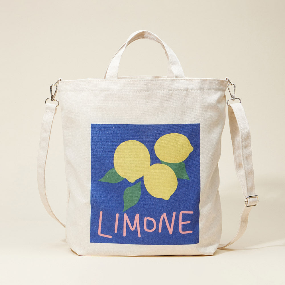 Limone Printed Canvas Crossbody Bag