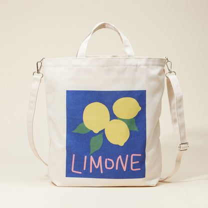 Limone Printed Canvas Crossbody Bag