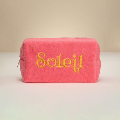 Embroidered Cosmetic Pouch