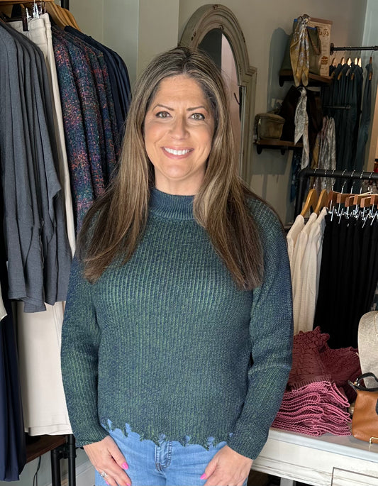 Hasson Mock Neck Sweater