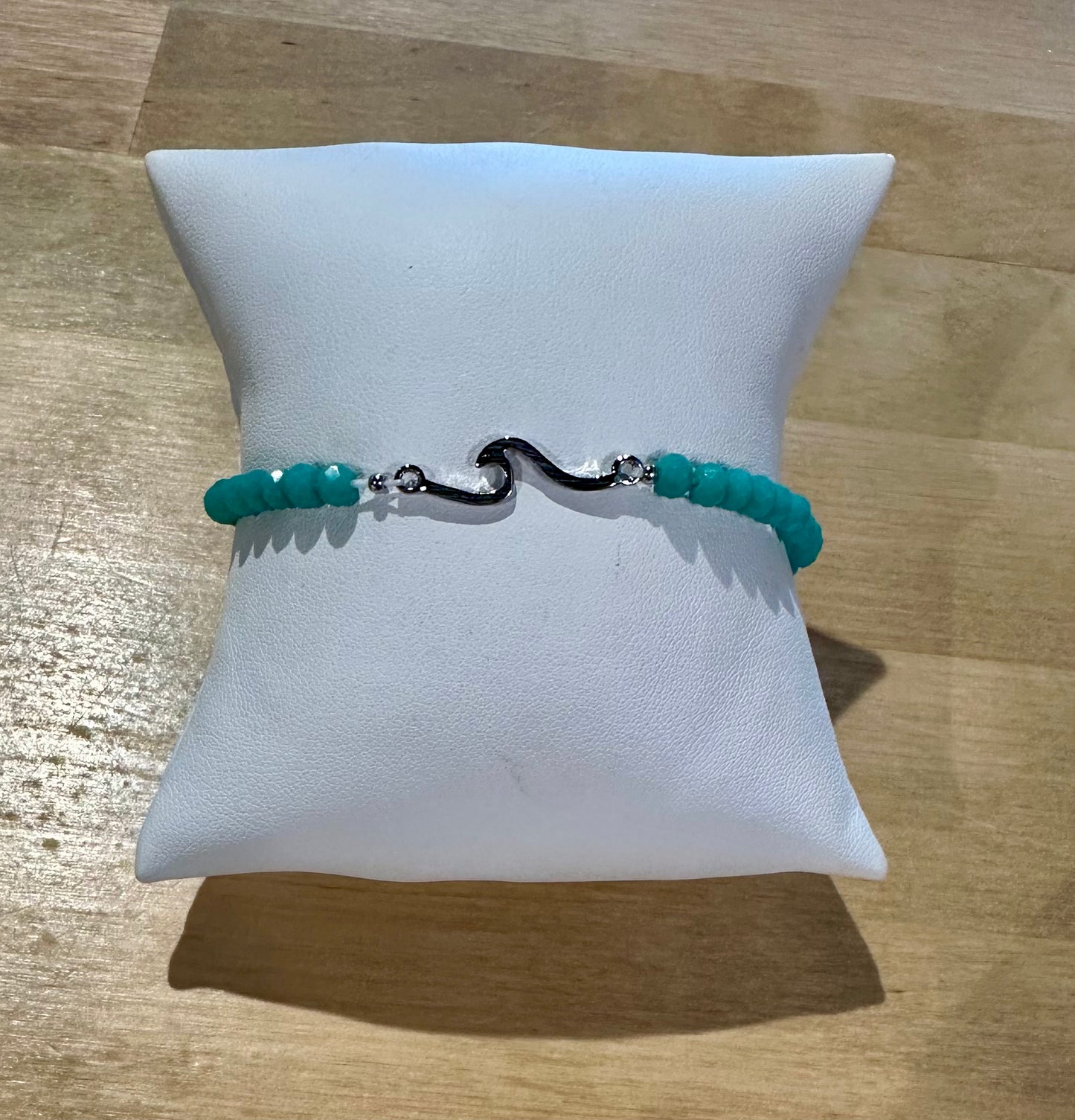 Wave Glass Bead Bracelet