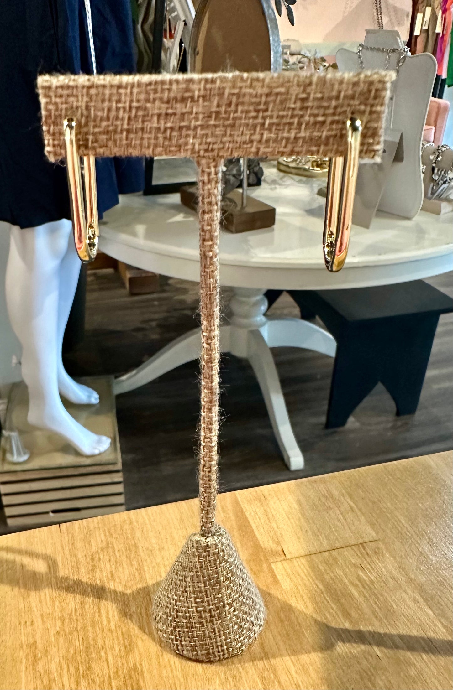 Gold Plated Paperclip Hoop