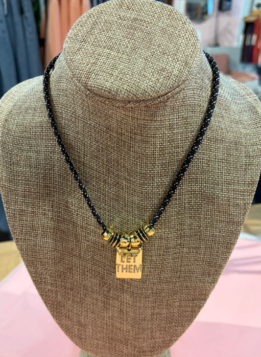 Holst & Lee LeCoeur "Let Them" Charm Necklace