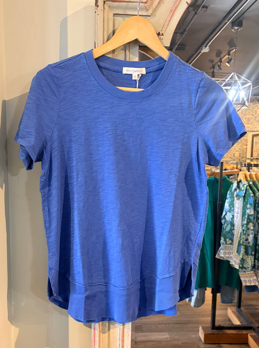 Mododoc S/S Swing Tee W/ Rib Detailing