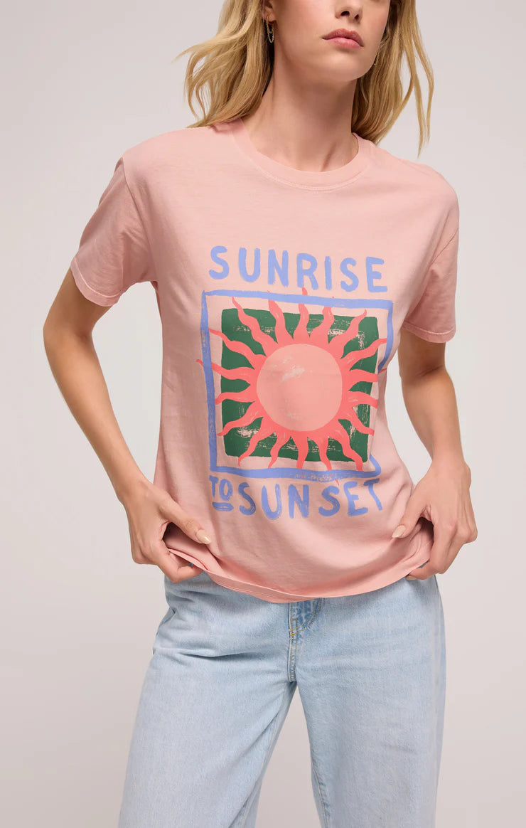 Z Supply Sunset Boyfriend Tee