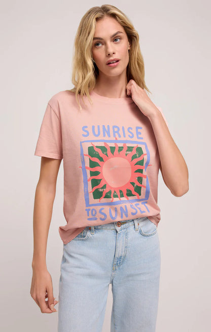 Z Supply Sunset Boyfriend Tee