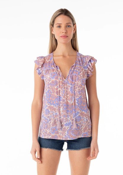 Floral Flutter Top